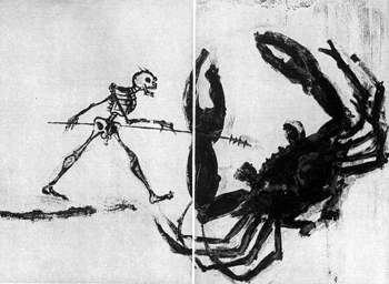 Muerte con cangrejo, 1999 - Francisco Toledo